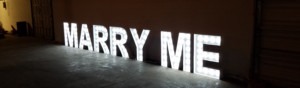 marry me sign for rent
