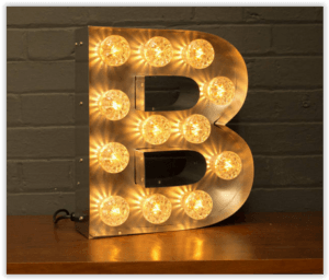 3 foot marquee letter rental B